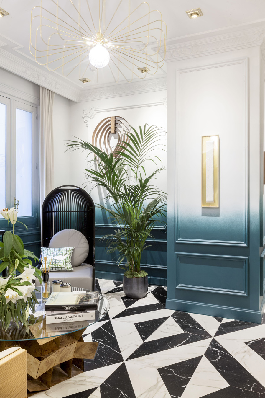 Sala de estar de Virginia Sánchez en Casa Decor 2017
