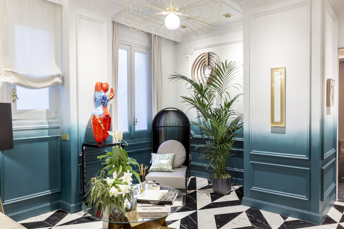 Sala de estar de Virginia Sánchez en Casa Decor 2017