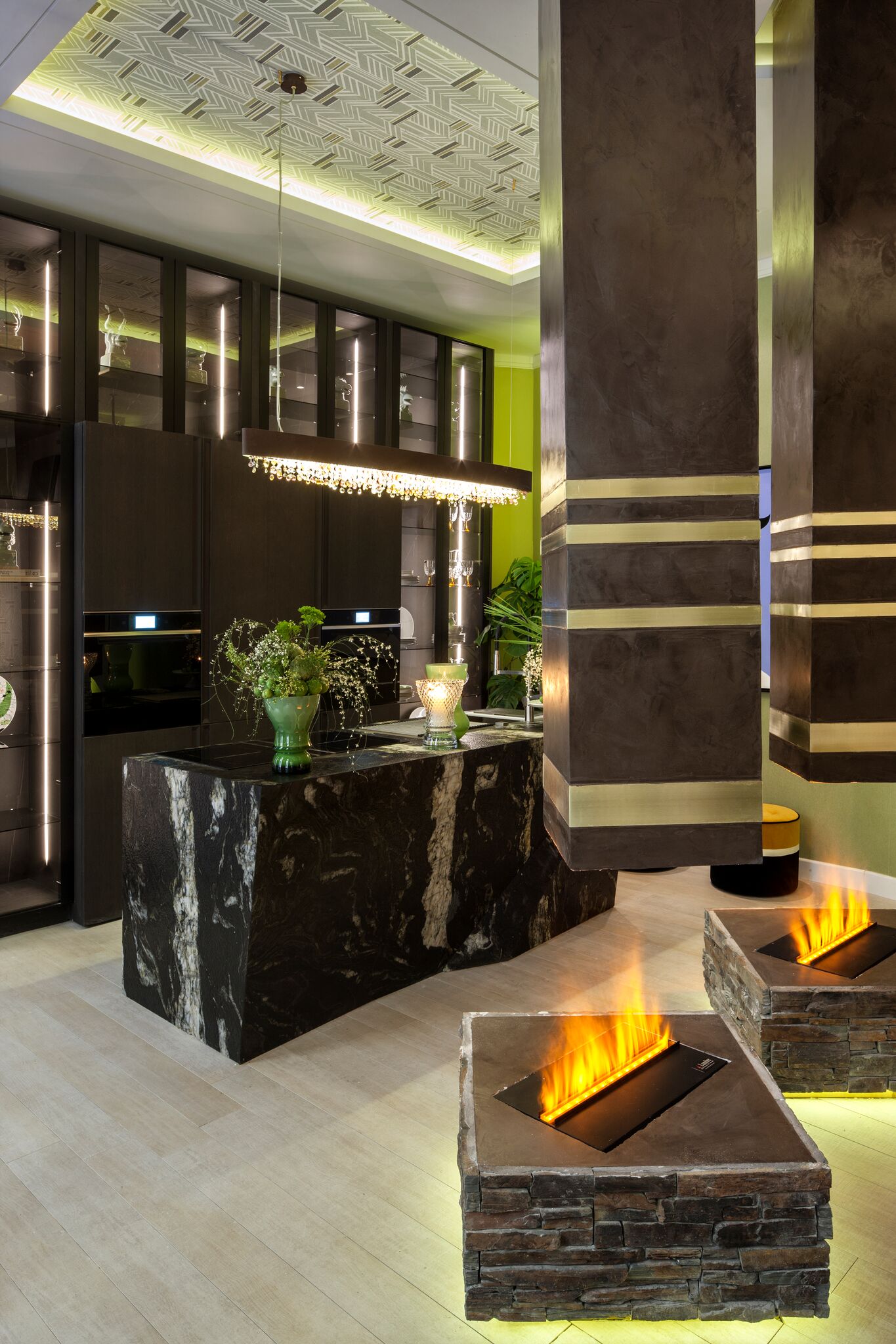 Cocina-Salón “Living Stone” - ESPACIO CUPA STONE por Adriana Nicolau