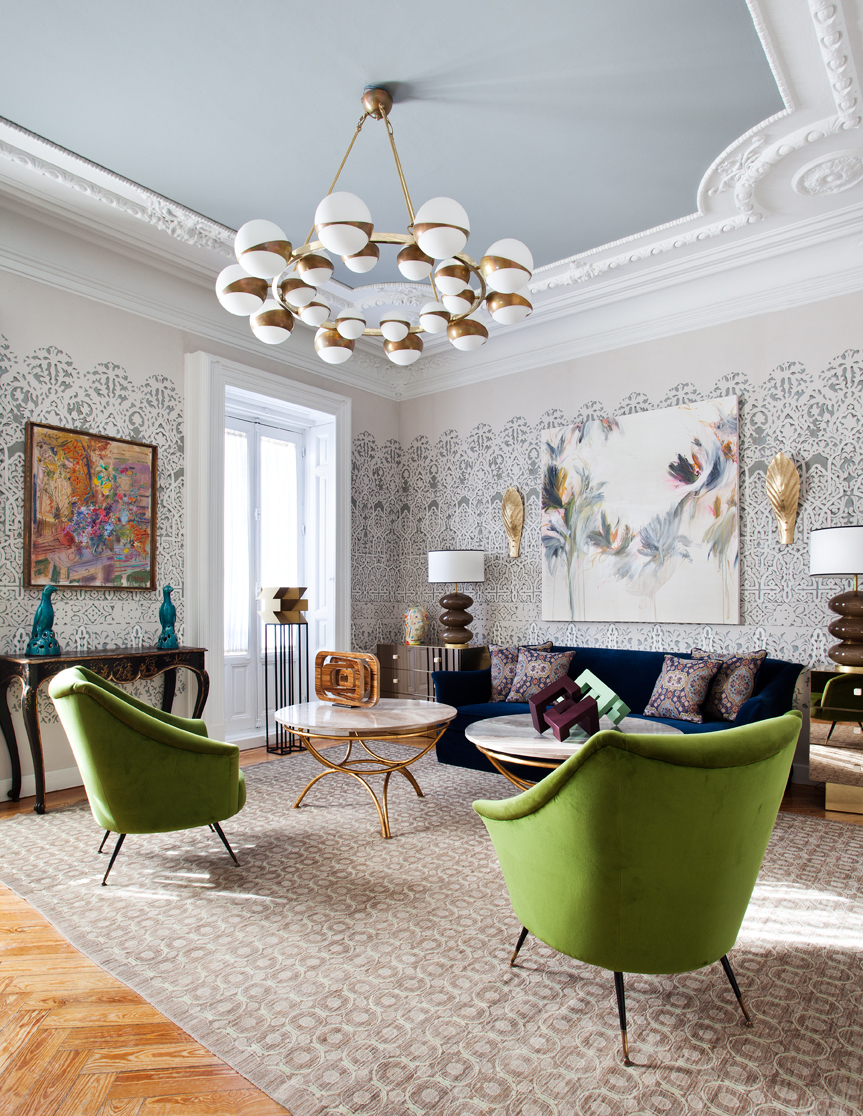 Salón decorado por Beatriz Bálgoma en Casa Decor 2018