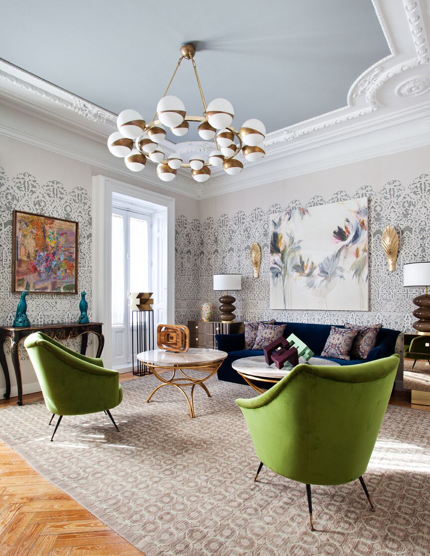 Salón decorado por Beatriz Bálgoma en Casa Decor 2018