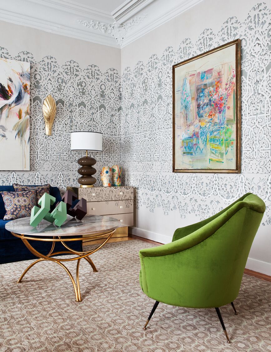Salón decorado por Beatriz Bálgoma en Casa Decor 2018