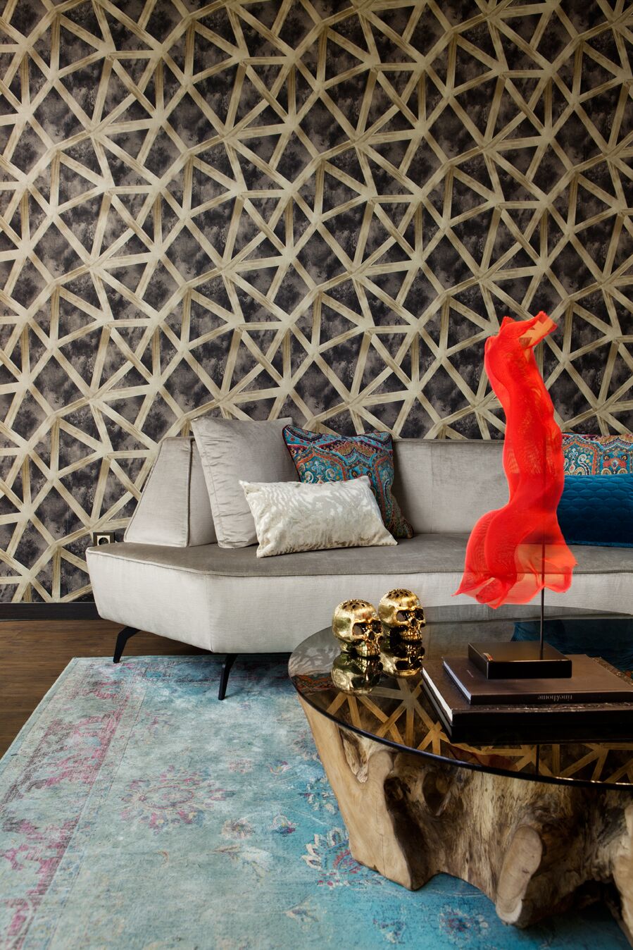 Salón decorado por Cristina Barriga en Casa Decor 2018
