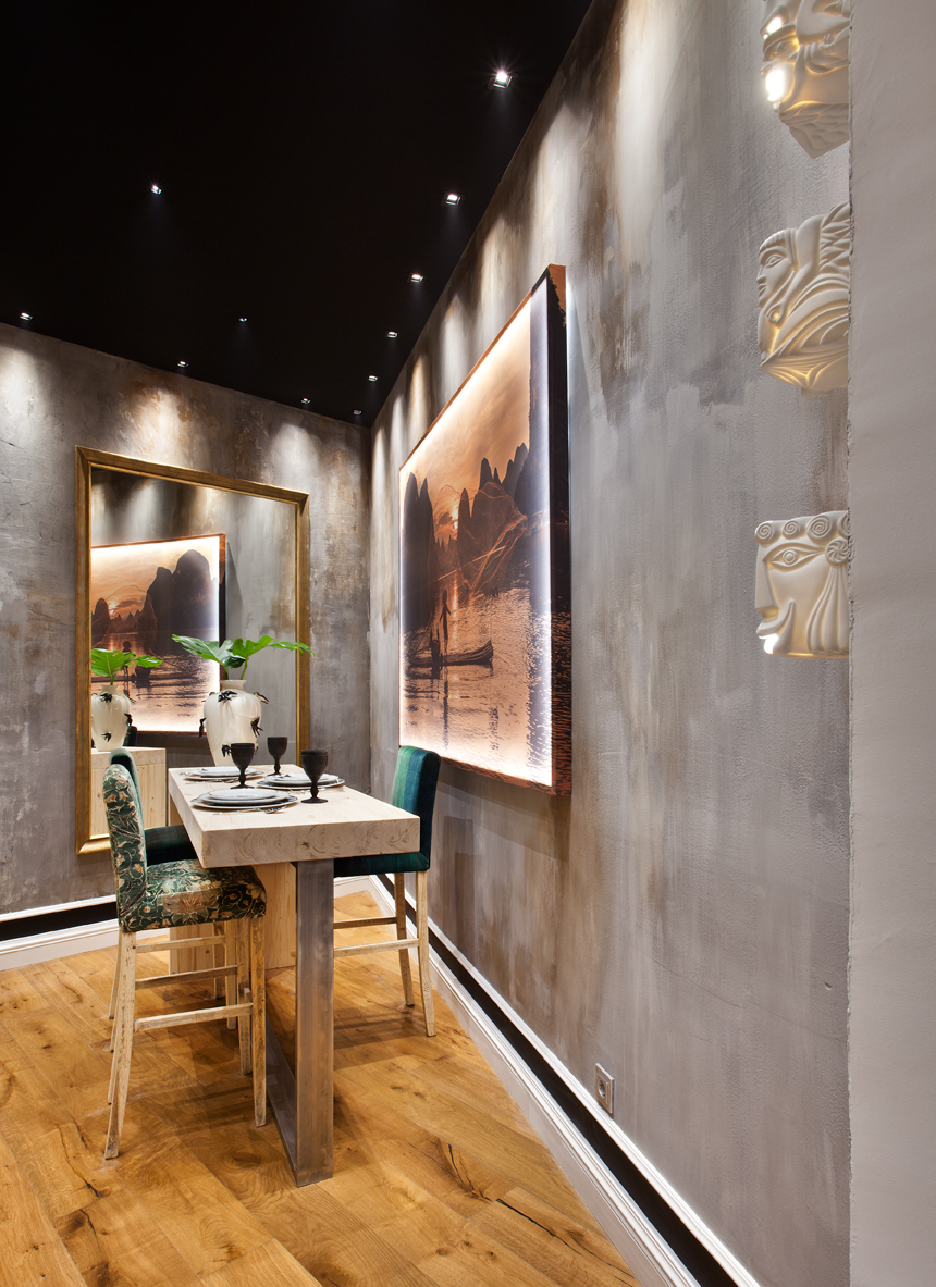 Comedor decorado por el equipo de 11 Lunas en Casa Decor 2018