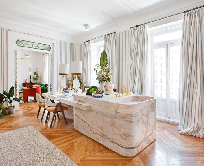 Tendencias en Casa Decor 2018: piedra natural y porcelánicos