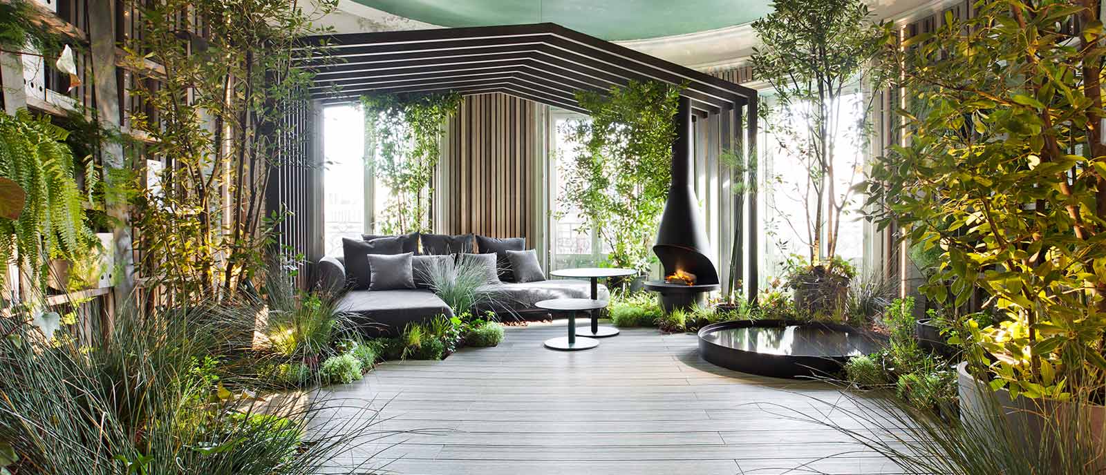 Jardín de invierno –  «Biblioteca en el bosque»