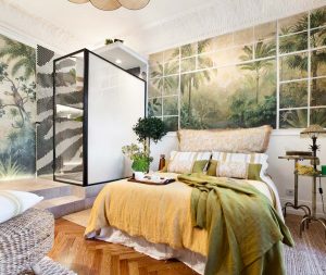 Mural de Carol Moreno en el Espacio Miapetra de Casa Decor 2020