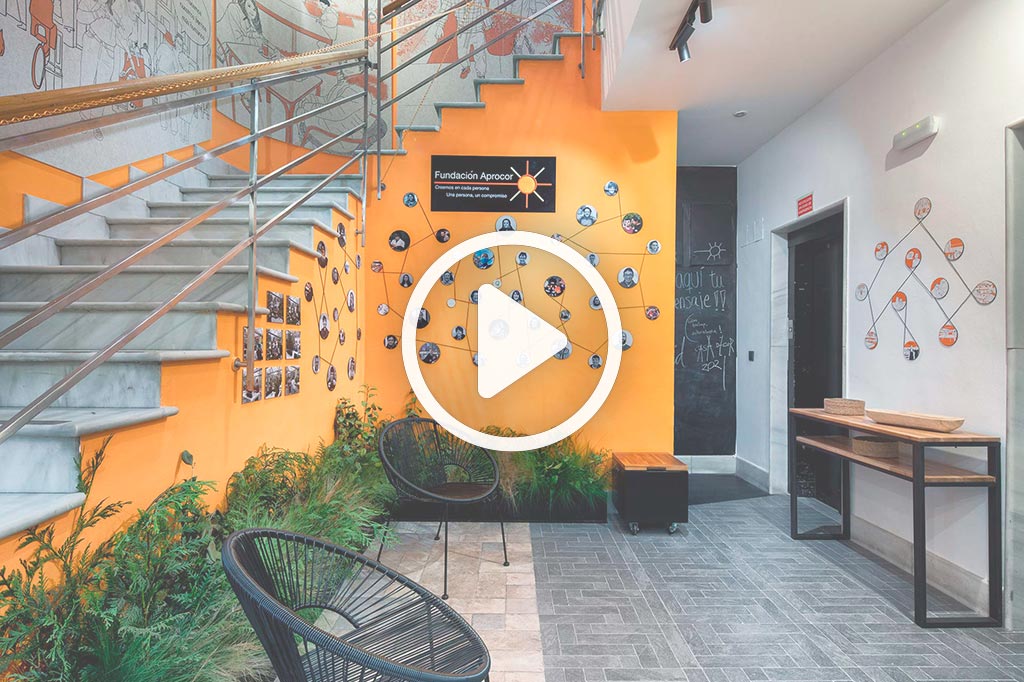 Video de Espacio Fundación Aprocor – Espacio solidario «Tejiendo Redes – La Konectiva»