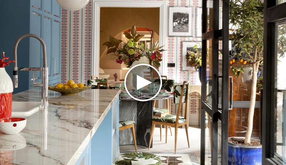 Video de Espacio Neolith – Cocina con comedor «Cocinando en Los Hamptons»