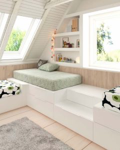 Habitación juvenil con muebles a medida de Tegar