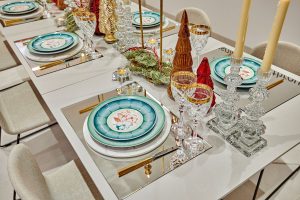 Mesa de Navidad diseñada por Virginia Albuja