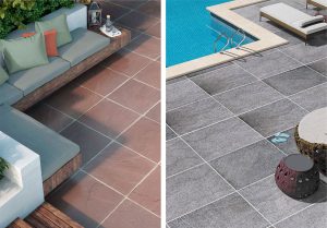 Zonas exteriores con suelos de Cupa Stone