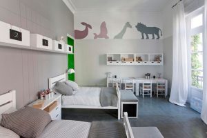 Habitación juvenil compartida