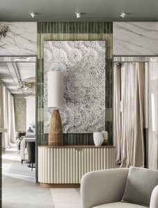 AITEX en Casa Decor, espacio de innovación textil con materiales técnicos aplicados al diseño de interiores en el proyecto de Raúl Martins para Maisons du Monde.