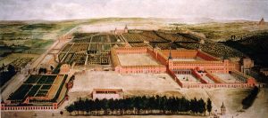 Vista del Palacio y Jardines del Buen Retiro en el siglo XVII, clave en la transformación histórica del Paseo del Prado