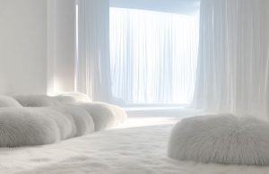 Pantone Cloud Dancer 2026 inspirado en decoración minimalista y espacios de calma en interiorismo contemporáneo
