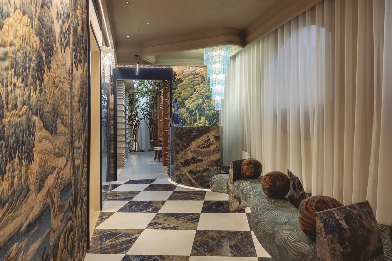 Espacio ESs Interiores. Estudio Sandra Antón – Lobby «Cobalto. The Lobby»