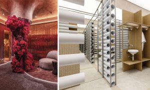 Espacios de Keinzo Interiores y Geberit por Zooco en Casa Decor 2026 ejecutados por De Lucio, con propuestas de interiorismo sensorial y estructuras arquitectónicas abiertas.